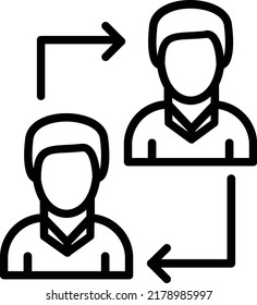 Relationship Vector Line Icon Design