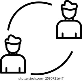 Relationship Vector Line Icon Design