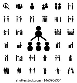 Relationships icon. Universal set of conversation for website design and development, app development