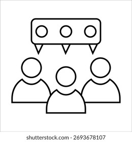 ícones de relacionamentos. ilustração de vetor de linha simples