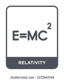 relativity icon vector on white background, relativity trendy filled icons from Astronomy collection, relativity simple element illustration