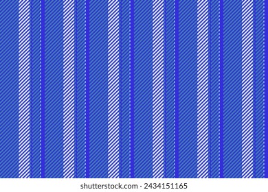 Relajar las líneas de la raya del fondo, textil del vector sin fisuras del golf. Tejido de textura tribal vertical en colores índigo y cian.