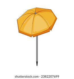 relax beach umbrella cartoon. tourism resort, sunny tropical, outdoor rest relax beach umbrella sign. isolated symbol vector illustration