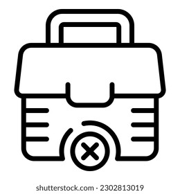 Relajar el vector de contorno de icono del cuadro. Tensión mental. Alma medita