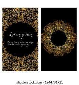 Relax cards with floral frame , boho style, vector illustration. For wedding, bridal, Valentine's day, greeting card invitation.