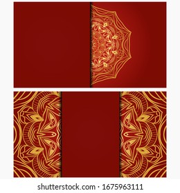 Relax Cards With Mandala Formed Flowers, Boho Style, Illustration. For Wedding, Bridal, Valentine's Day, Greeting Card Invitation.