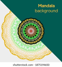 Relax Cards With Mandala Formed Flowers, Boho Style, Illustration. For Wedding, Bridal, Valentine's Day, Greeting Card Invitation. Vector