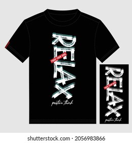 Relax free your soul text,lettering,alphabet,slogan stylish typography graphic t shirt print vector illustration design