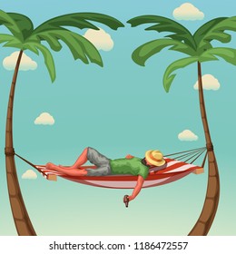 relax in hammock