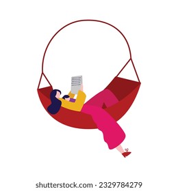 Relax in hammock while reading mom and baby cute family together woman with baby kids