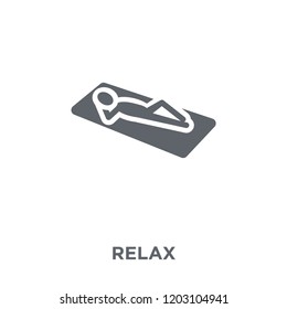 Relax icon. Relax design concept from  collection. Simple element vector illustration on white background.