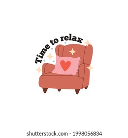 Relax Icon On White Background
