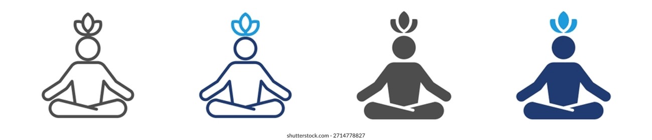 Relajar conjunto de iconos de varios estilos
