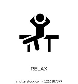 Relax icon. Relax symbol design from Summer collection. Simple element vector illustration on white background.