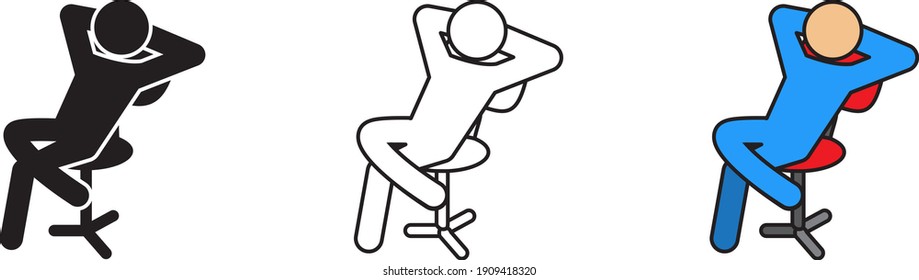 Icono Relax , ilustración vectorial