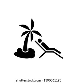 relax icon vector template trendy