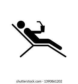 relax icon vector template trendy