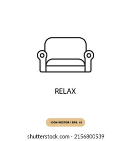 relax icons  symbol vector elements for infographic web
