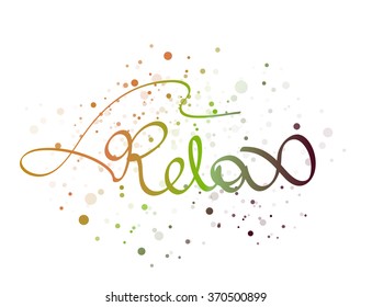 Relajar la palabra con letras