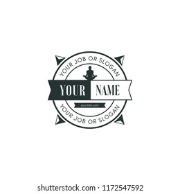relax logo, yin yang, compass, personal logo, relaxing 