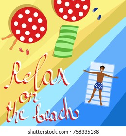 relax on the beach