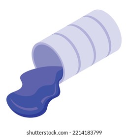 Relax paint icon isometric vector. Abstract positive. Stone picture