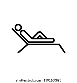 relax person icon vetor template