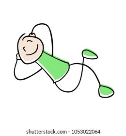 relax puppet illustration