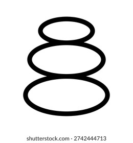 Relax Stones Icon Vector Symbol Design Illustration