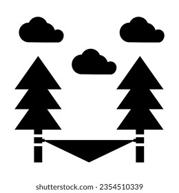 relax of tour and travel solid icon