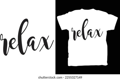 Relax T-shirt, vintage shirt, men's women's slogan T-shirt, retro saying tee