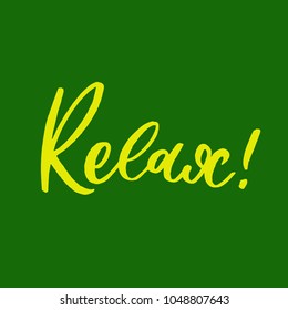 Relax vector calligraphy
