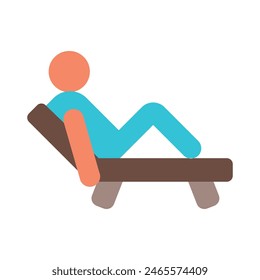 Relax Vector Diseño de iconos planos