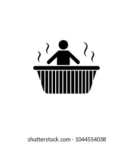 relaxation in the bathtub icon. Element of SPA icon. Premium quality graphic design. Signs and symbols collection icon for websites, web design, mobile app on white background