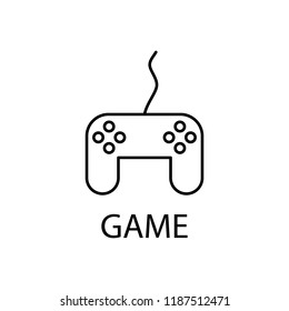 relaxation in game icon. Element of recreation icon for mobile concept and web apps. Thin line relaxation in game icon can be used for web and mobile