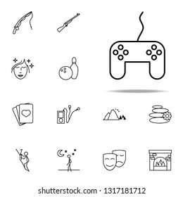 relaxation in game icon. relaxation icons universal set for web and mobile