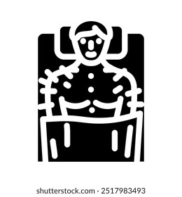 relaxation icon acupuncture glyph icon vector. relaxation icon acupuncture sign. isolated symbol illustration