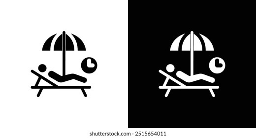 Icono de relajación logotipo conjunto Vector