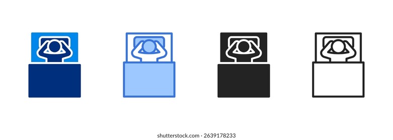 Relaxation Icon Set Multiple Style Vector Illustration