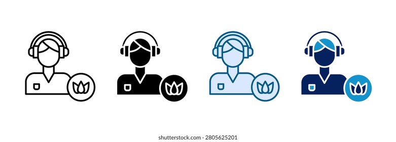 Relaxation Icon Set Multiple Style Collection