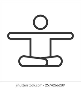 Relaxation Icon Vector Illustration Outline