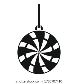 Relaxation pendulum icon. Simple illustration of relaxation pendulum vector icon for web design isolated on white background