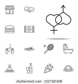 relaxation in relations icon. relaxation icons universal set for web and mobile