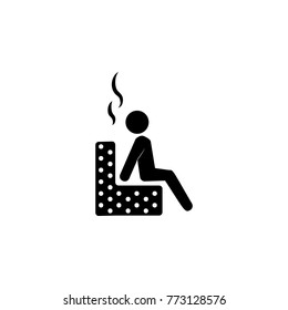 relaxation in the sauna icon. Spa icon. Element relaxation and rest icon. Premium quality graphic design. Signs, outline symbols collection icon for websites, web design, mobile on white background