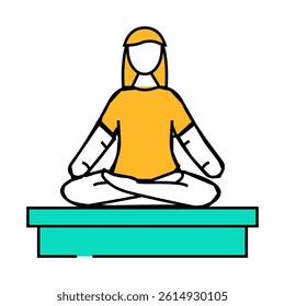 relaxation sauna line icon vector. relaxation sauna sign. isolated symbol illustration