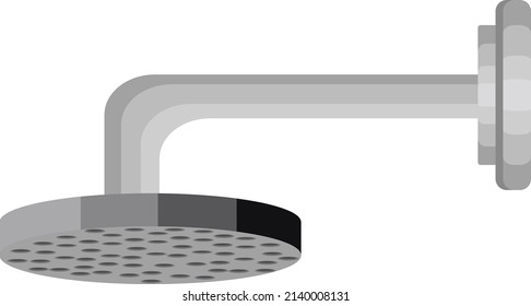 Ducha de relajación, ilustración, vector sobre un fondo blanco.