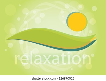 Relaxation - Symbol of harmony, bastract illustration