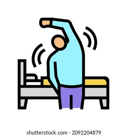 vectores de iconos de color de las técnicas de relajación. signo de las técnicas de relajación. ilustración de símbolo aislado