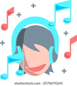 Relaxation techniques Icon - Flat Color Style - Social Anxiety Theme