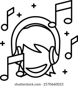 Relaxation techniques Icon - Line Style - Social Anxiety Theme
